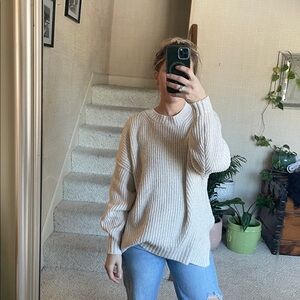 American Eagle Outfitters Oversized Slouchy Crew Neck Sweater